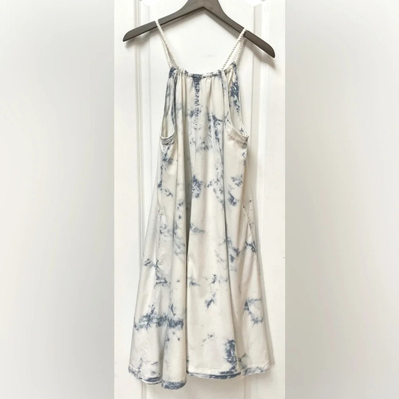 Anthropologie/Holding Horses Chambray Denim, Halter Trapeze Dress - Picture 1 of 4